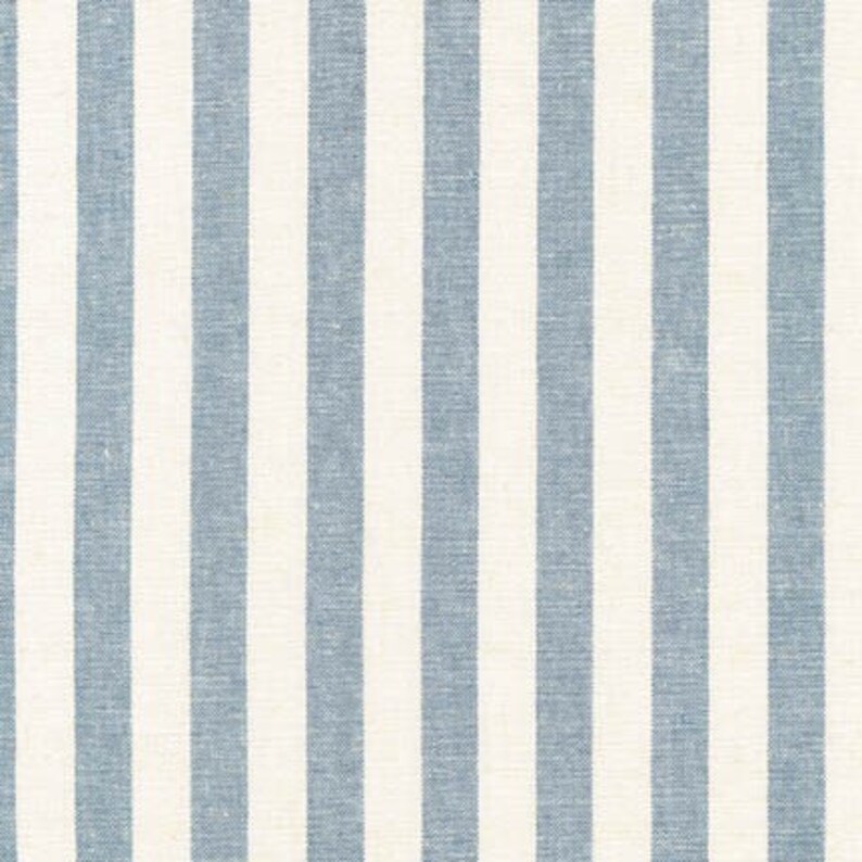 Hair Bow, Sailor Bow, Bow Headband, Headband, Fabric Hair Bow, Hair Clip, Baby Bow, Nylon Headband, Linen Bow Chambray Linen Wide Stripe image 8