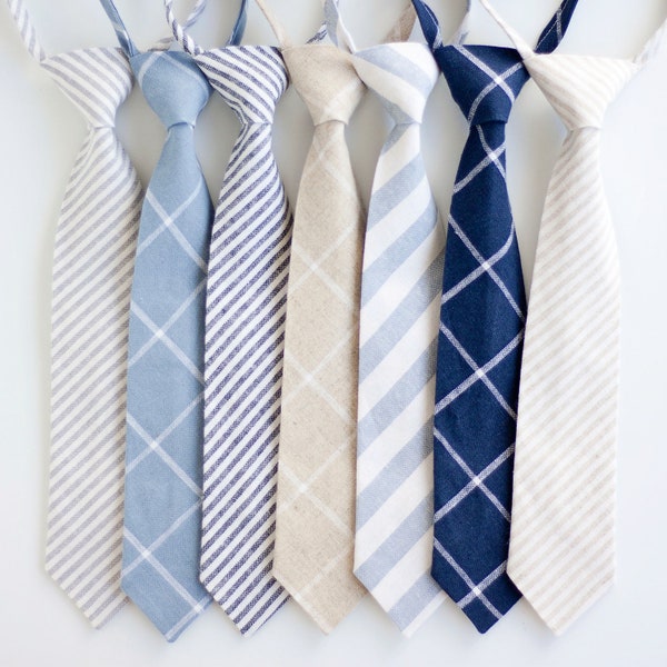 Necktie, Neckties, Boys Tie, Baby Tie, Baby Necktie, Wedding Ties, Ring Bearer, Boys Necktie, Floral Ties, Ties - Linen Classic Collection