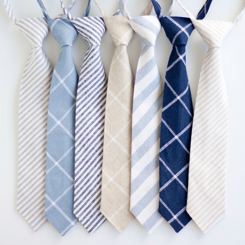 Necktie, Neckties, Boys Tie, Baby Tie, Baby Necktie, Wedding Ties, Ring Bearer, Boys Necktie, Floral Ties, Ties Linen Classic Collection image 1