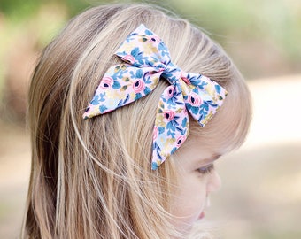 Hair Bow, Sailor Bow, Bow Headband, Headband, Fabric Hair Bow, Hair Clip, Baby Bow, Nylon Headband, Alligator Clip - Rosa In Violet