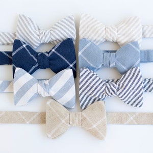 Bow Ties, Bow Tie, Bowties, Mens Bow Ties, Freestyle Bow Ties, Self-Tie Bow Ties, Wedding Ties, Linen Bow Ties - Linen Classic Collection