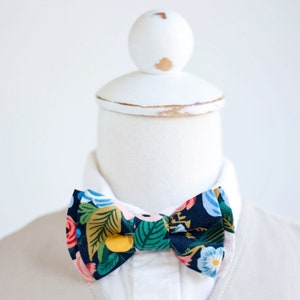 Bow Tie, Bow Ties, Boys Bow Ties, Baby Bow Ties, Bowties, Ring Bearer, Wedding Bow Ties, Rifle Paper Co - Garden Party In Navy
