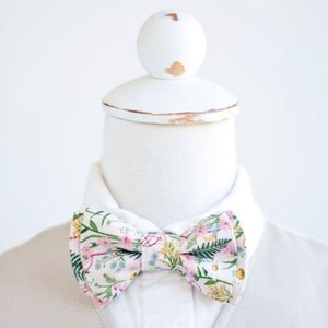 Papillon, Papillon, Papillon per bambini, Papillon per neonati, Papillon, Portatore dell'anello, Papillon per matrimonio, Rifle Paper Co - Fiori di campo in rosa