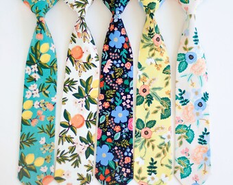 Necktie, Neckties, Boys Tie, Baby Tie, Baby Necktie, Wedding Ties, Ring Bearer, Boys Necktie, Floral Ties, Ties - Primavera Collection