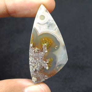 Super Scenic Moss Agate Cabochon, Personalized Gift, Gifts For Her, Birthday Gift, Handmade Jewelry, Pendant, Red Moss