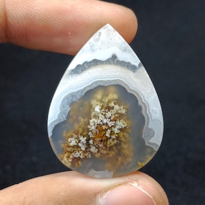 Fantastic Scenic Moss Agate Cabochon, Personalized Gift, Gifts For Her, Birthday Gift, Handmade Jewelry, Pendant, Red Moss