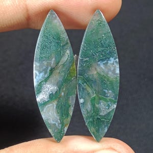 Super Green Moss Agate pair for earring, Personalized Gift, Gifts For Her, Birthday Gift, Handmade Jewelry, Pendant, green Moss