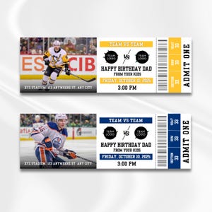 sport event ticket, sport ticket, hockey ticket, hockey tickets, surprise hockey, surprise ticket, editable hockey, sports ticket, printable hockey, printable sport, printable surprise, printable ticket, surprise event