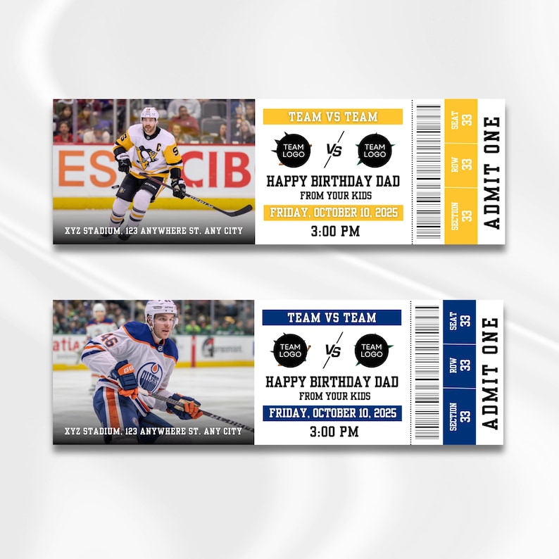 sport event ticket, sport ticket, hockey ticket, hockey tickets, surprise hockey, surprise ticket, editable hockey, sports ticket, printable hockey, printable sport, printable surprise, printable ticket, surprise event