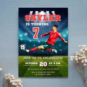 soccerbirthday, soccerinvite digital, cr7 party invite, ronaldo invitation, ronaldo birthday, soccer birthday, cr7 digital party, instant download, invitation template, ronaldo bday digital, ronaldo bday invites, ronaldo messi invite, soccer 7th birthday