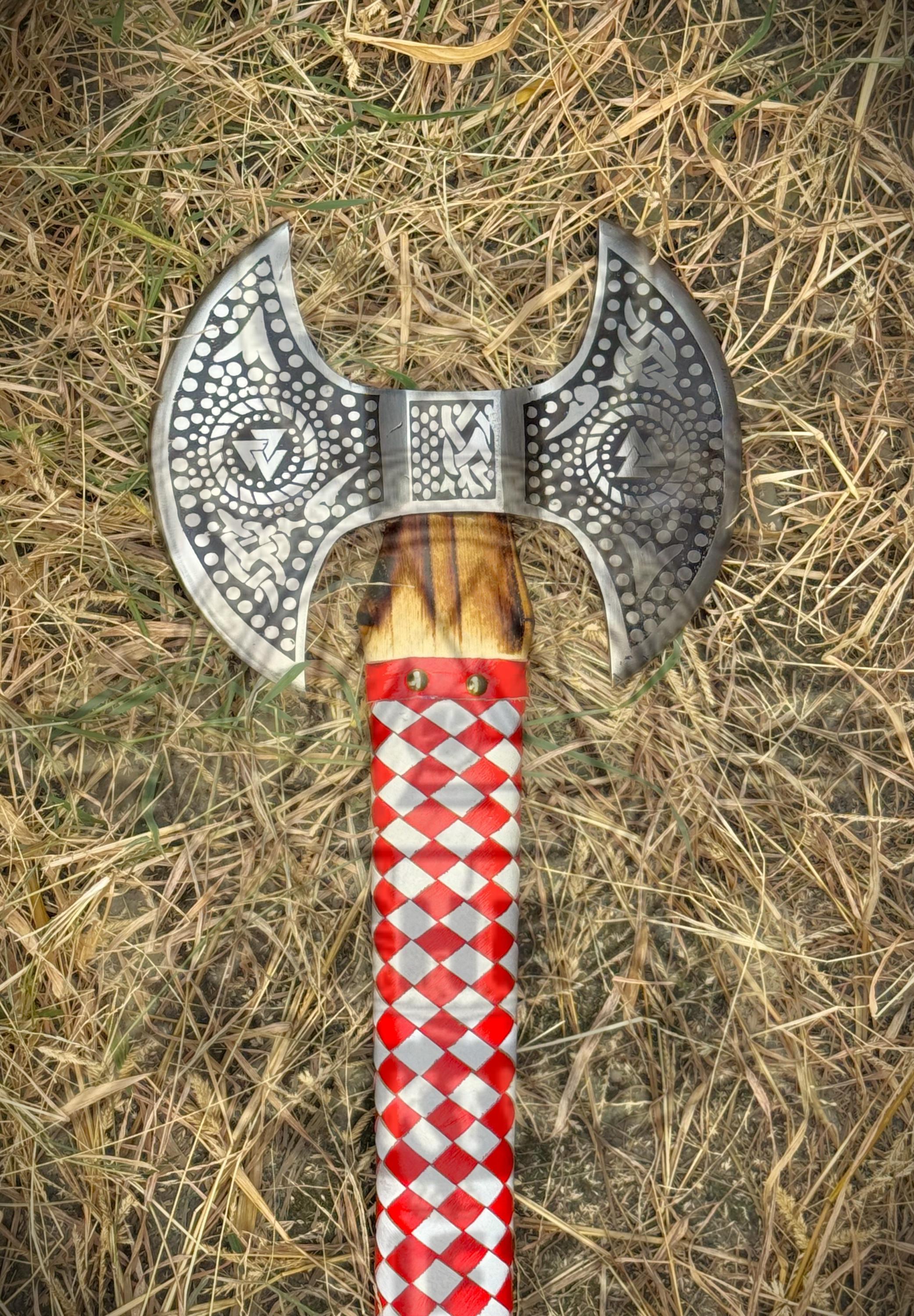 Médiéval Fer forgé Hache de combat / Hache de combat - - Catawiki