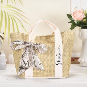 Custom Beach Straw Bags, beach bag bachelorette, bridesmaid proposal, Tote Bag, Bridesmaid Bag ,Bridal shower bag, Wedding Gift