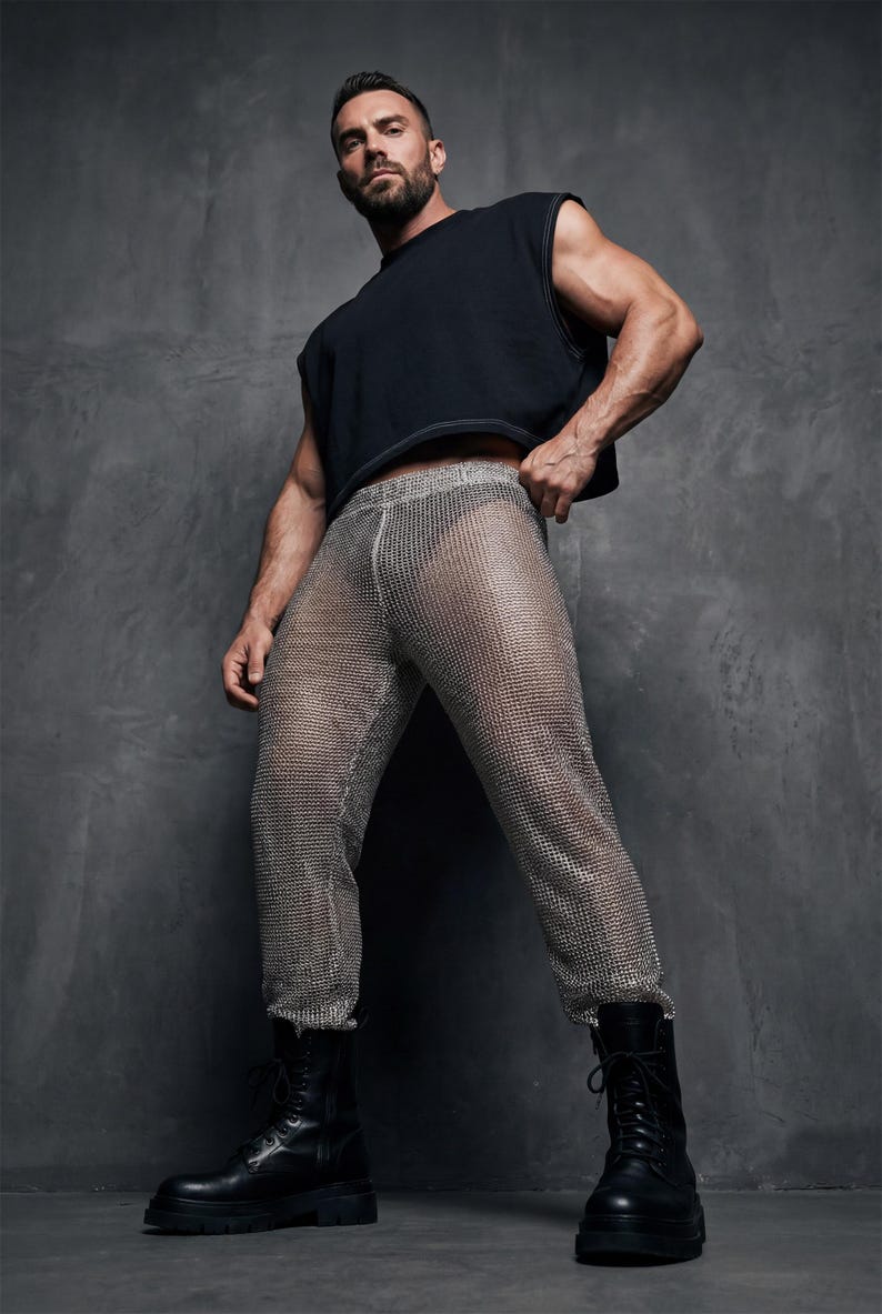 Side Raves Sheer Mesh Jogger Pants – Men's Festival & Rave Wear - Etsy