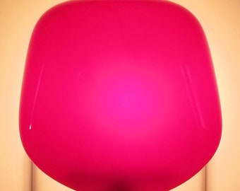 Luz de noche, vidrio fundido, rojo, opción manual o automática