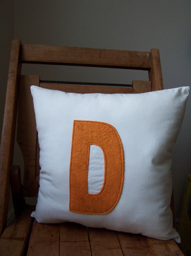 Personalized Initial Pillow Etsy
