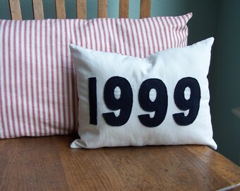 Personalized Year Pillows