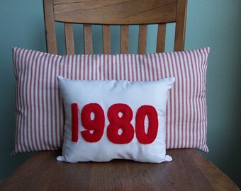 Personalized Year Pillows