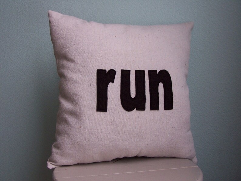 Running Pillow Etsy