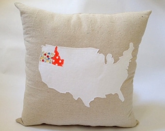 Personalized United States Pillow