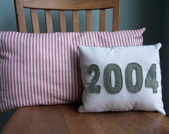 Personalized Year Pillows