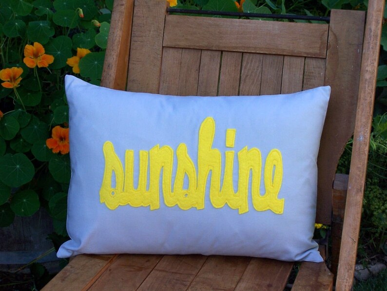 Sunshine Pillow Etsy