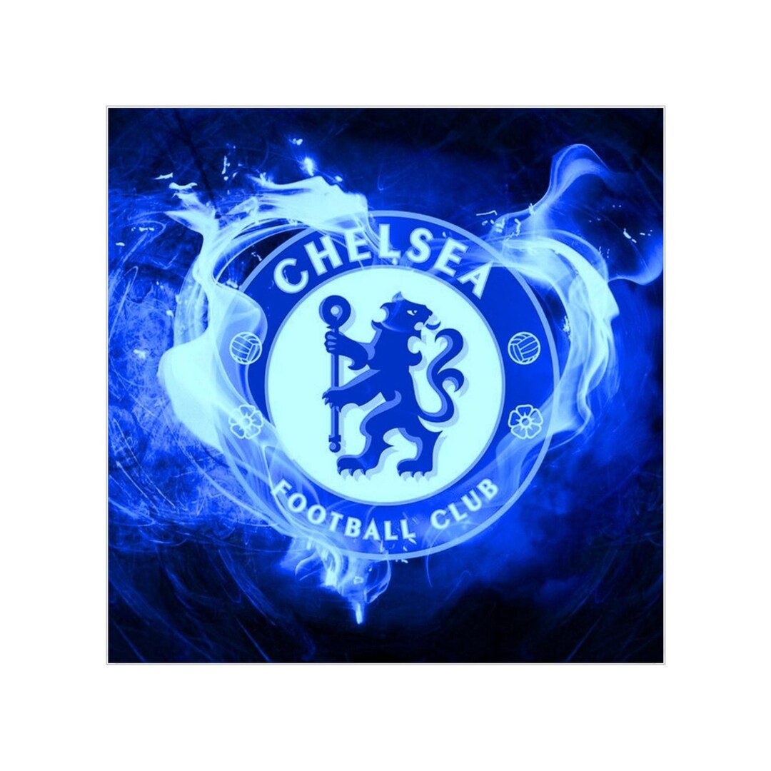 Small Chelsea Sticker Chelsea Football Club Logo Sticker Square | Transparent Outdoor Sticker ...