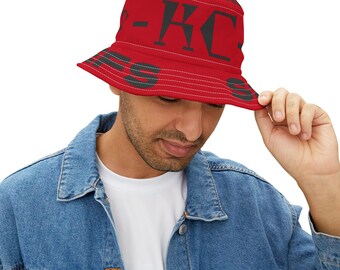 Chiefs Nation Vibrant Red Bucket Hat, Trendy Sun Hat, Summer Accessory, Festival Gear, Beachwear, Gift for Him/Her