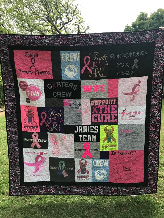 Custom T Shirt Quilts Made From Tees Memory T Shirt Quilts Etsy