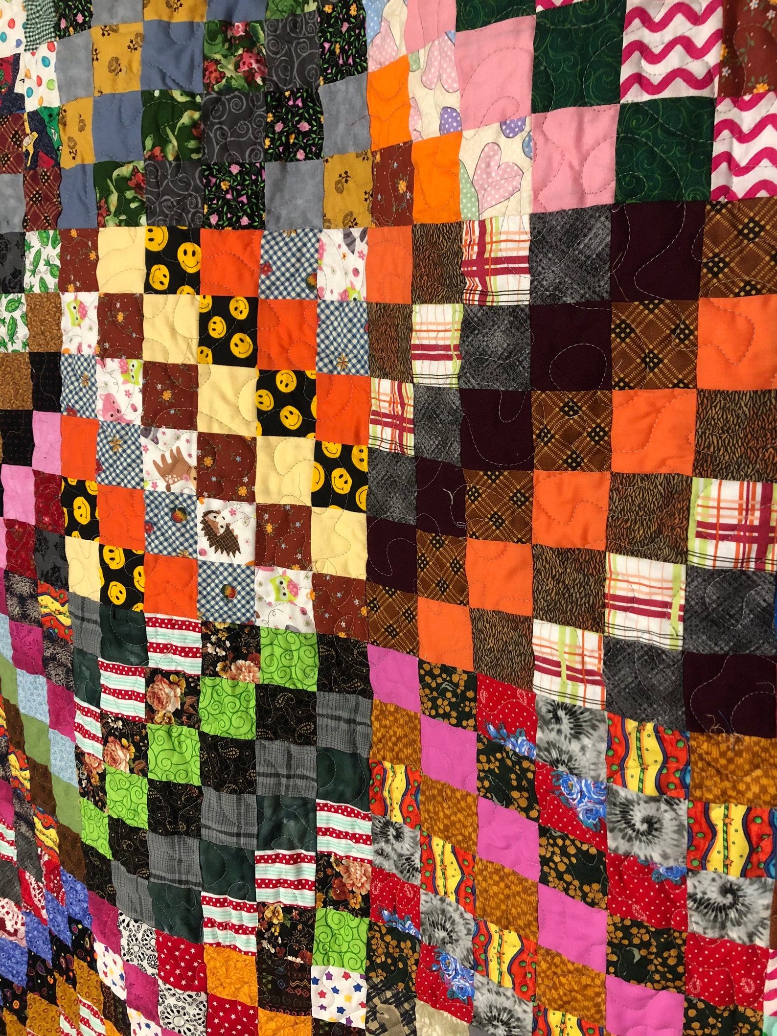 Throw / Picnic Scrap Quilt - Etsy