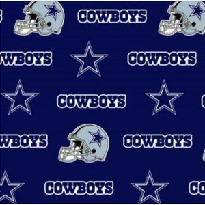 NFL Dallas Cowboys Fabric Blue 58&quot; Wide Cotton
