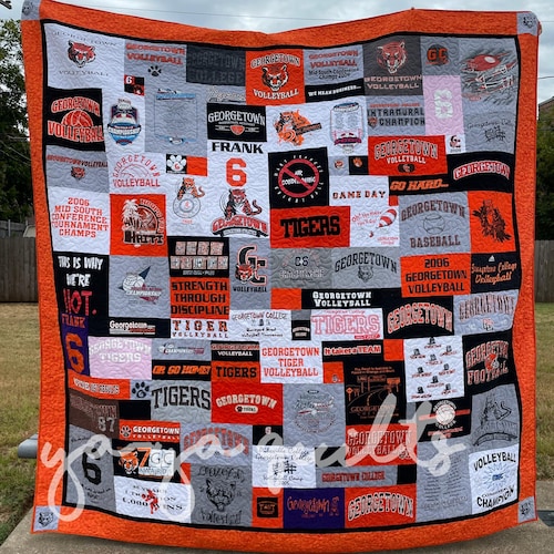 Couverture de couette pour t-shirt avec collage en mosaïque de vos t-shirts - DÉPT UNIQUEMENT