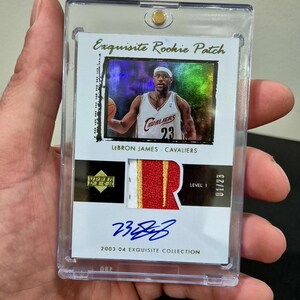 Lebron James Rookie Patch Auto 1:1 Exquisite ( Real Patch/Relic )