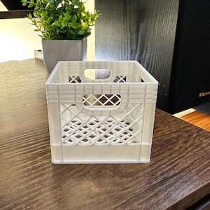 3D-Printed Milk Crates (Pack of 3) | PLA Desk Organizer