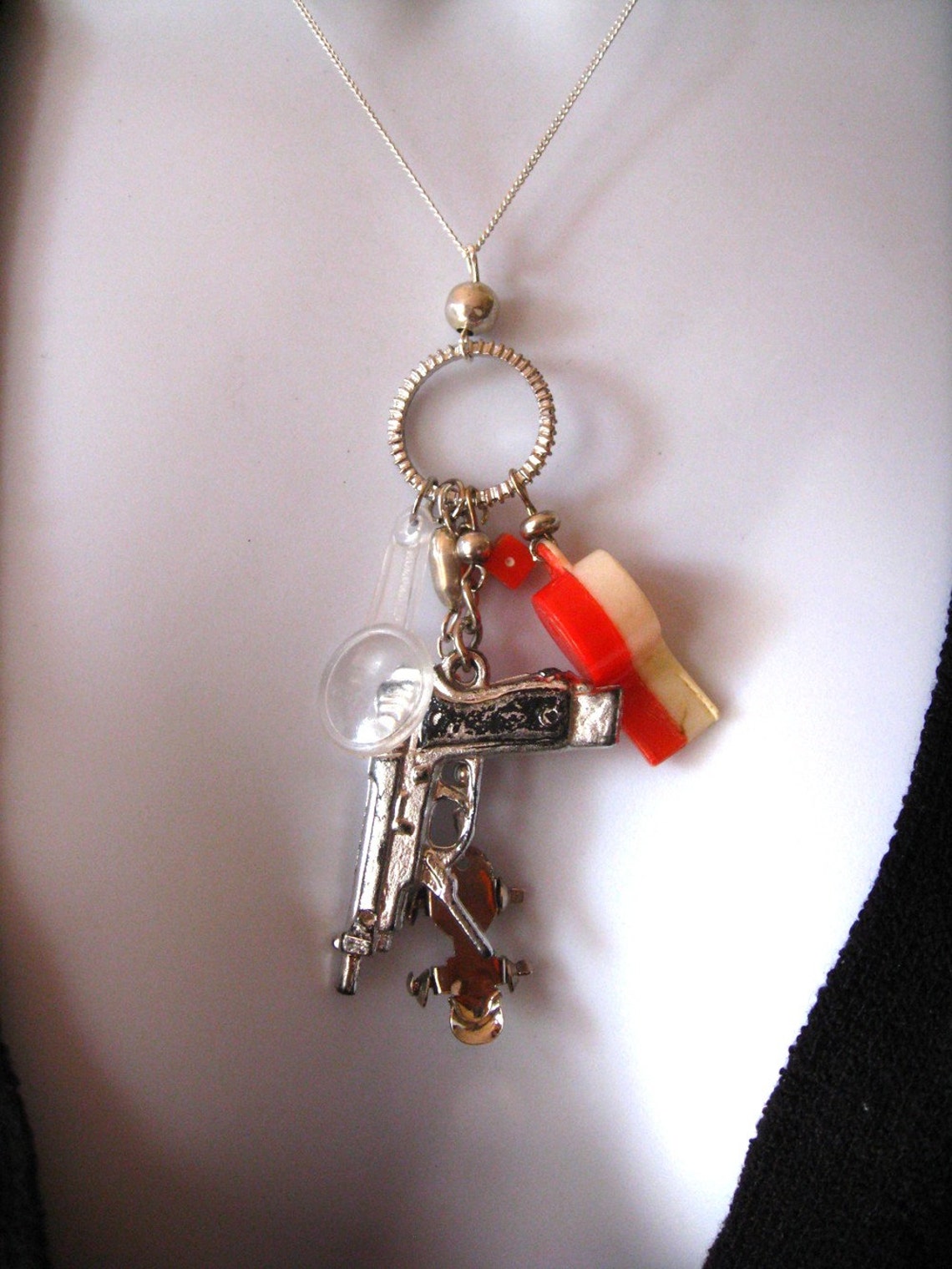 Toy Charm Necklace One of a Kind Etsy
