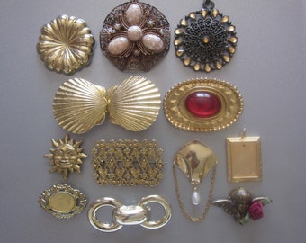 Vintage Jewelry Pendant Lot Destash