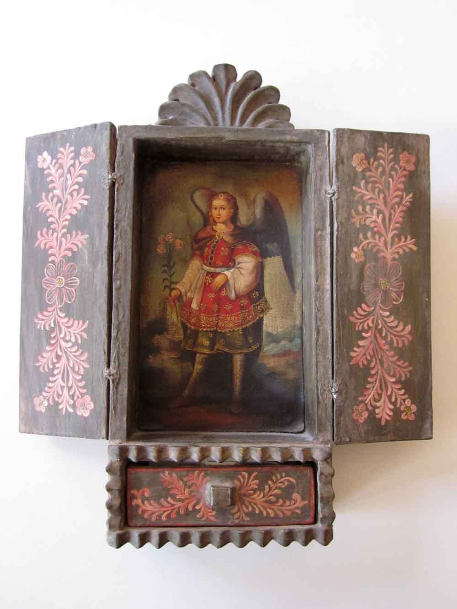 Cusco Retablo Wood Religious Art Shrine Miniature Oil Painting Etsy