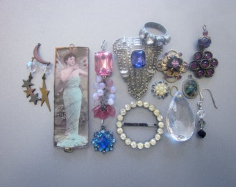 Vintage Jewelry Pendant Lot Destash