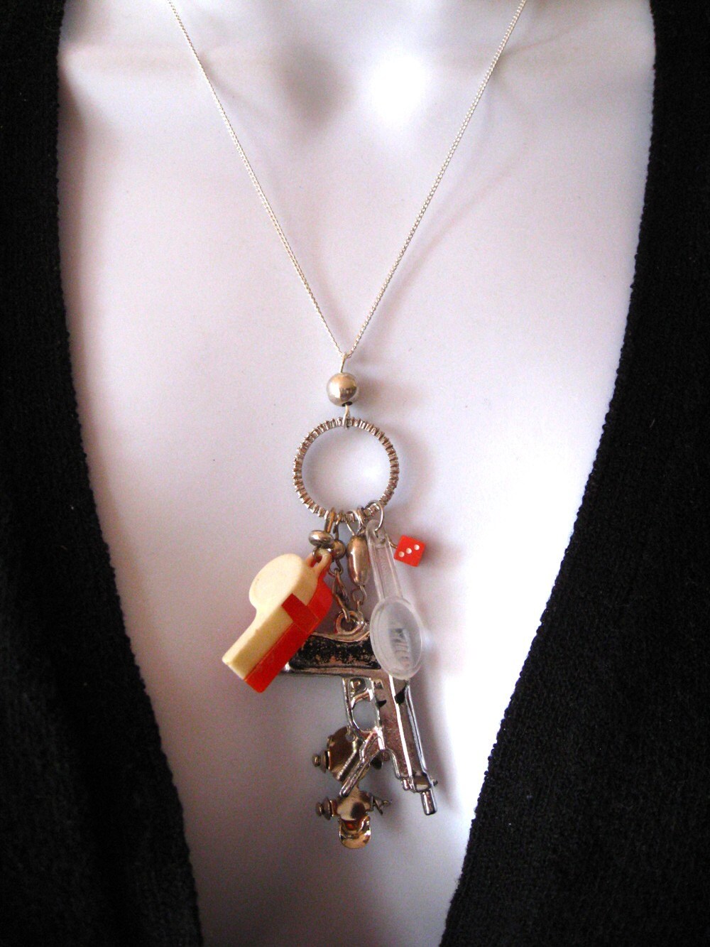 Toy Charm Necklace One of a Kind Etsy