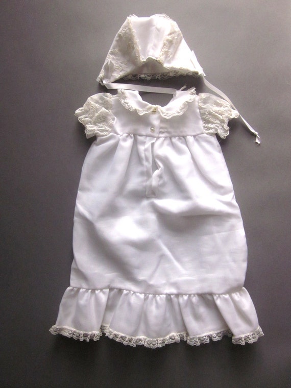 Vintage Infant Lace Christening Gown Set Baptism … - image 2