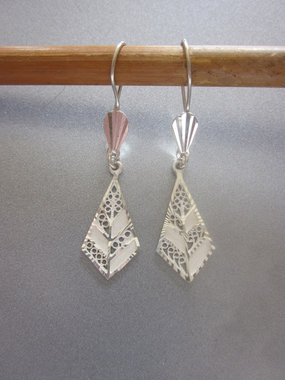 Sterling Silver Vintage Dangle Earrings Turkey