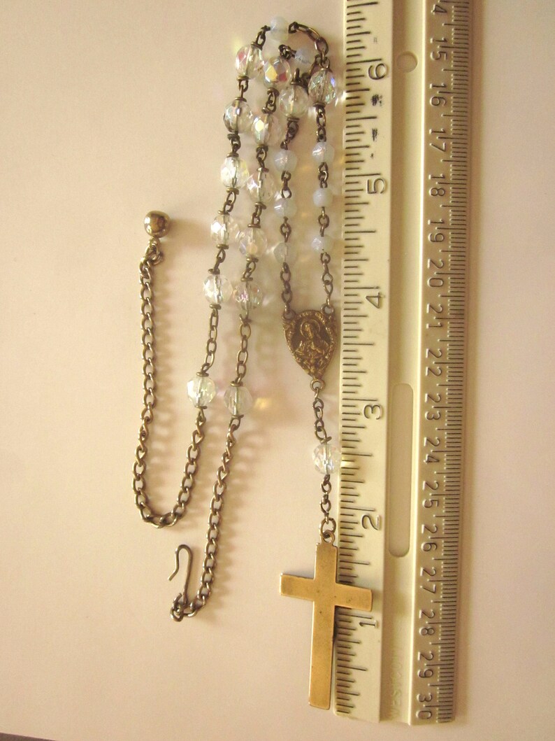 Cross and Crystal Necklace Assemblage
