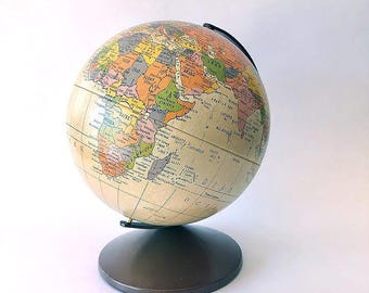 Vintage Tan Globe Bank