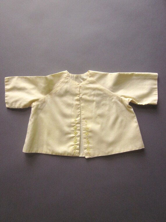 Vintage Handmade Baby Girl Jacket Kimono Embroidery