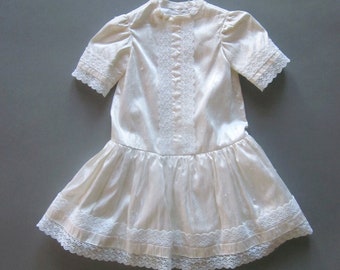 Vintage Handmade Child's Lace Dress Flower Girl Toddler Size