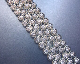 Paste Rhinestone Vintage Cuff Bracelet