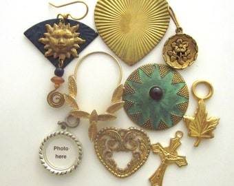 Vintage Jewelry Charms Pendant Lot Destash