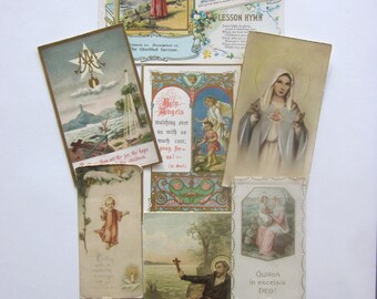 Vintage Holy Prayer Cards Lot