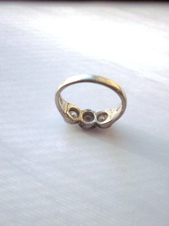 Sterling Silver Ring Crystal Multi Stone - image 5