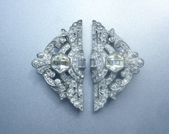 Art Nouveau Rhinestone Buckle