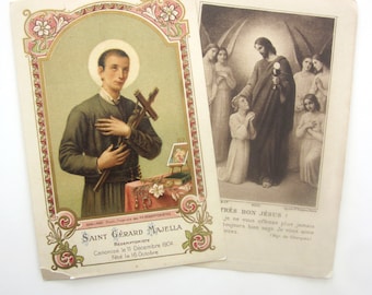 Antique Holy Prayer Cards Lot